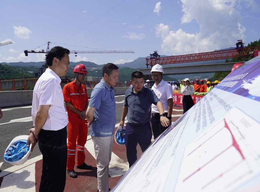 蜀道集團黨委委員、副董事長周黎明一行赴鎮(zhèn)廣公司一線開展安全環(huán)保、防汛減災專項檢查暨2022年“夏送清涼”慰問活動1.png